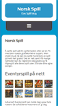 Mobile Screenshot of norsk-spill.com