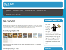 Tablet Screenshot of norsk-spill.com